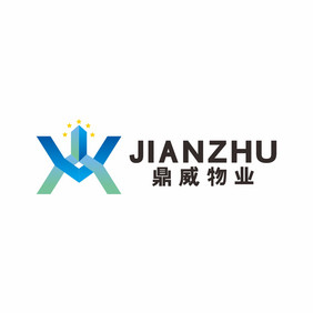 鼎物业建筑地产家政服务LOGO标志VI