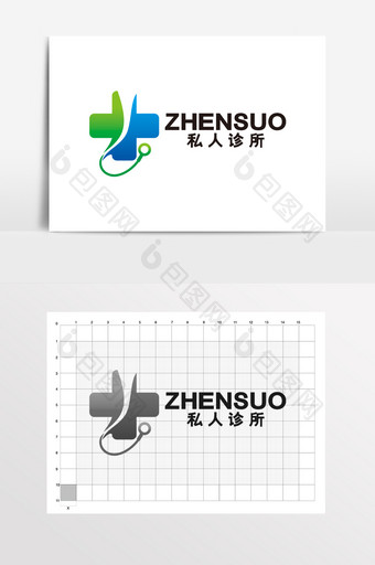 私人诊所医院医疗保健LOGO标志VI图片