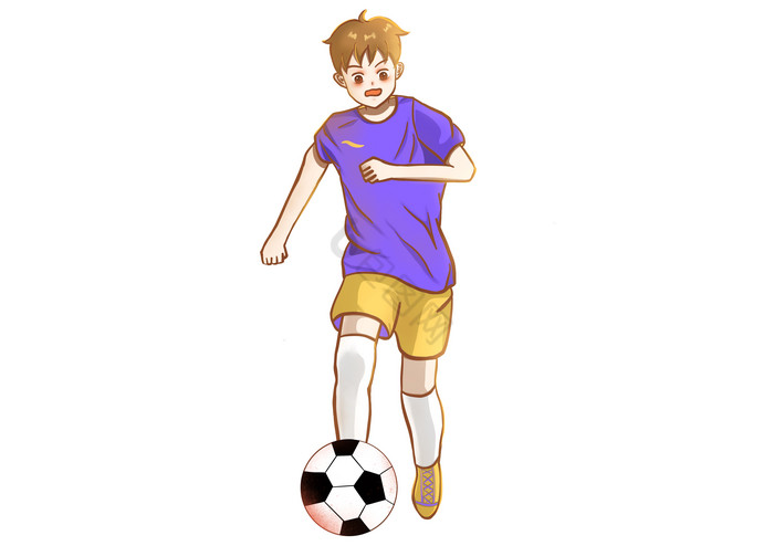 足球小子踢球足球少年图片