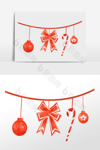 圣诞节红色挂饰吊饰图片