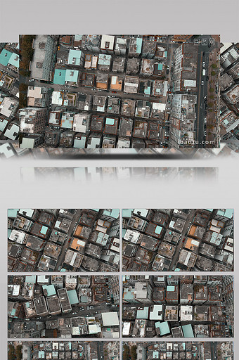 4K深圳城市复古城中村建筑排列图片