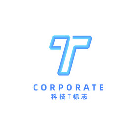 科技互联网现代科技字母t标志图片