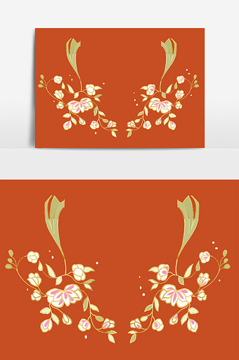 汉服纹饰刺绣花纹花边