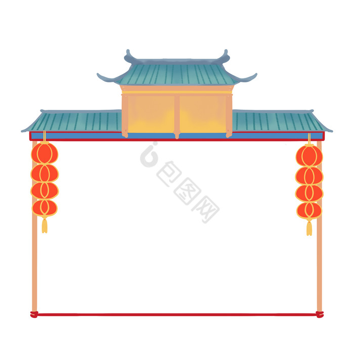 新年春节门头边框图片