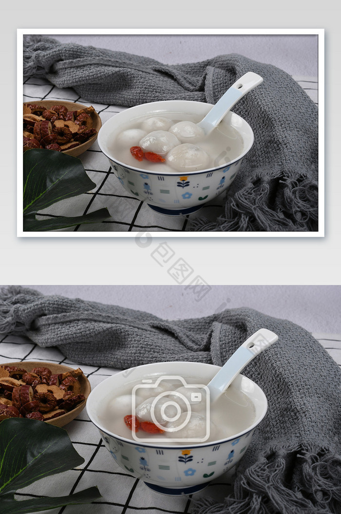 汤圆碗装枸杞红枣图片图片