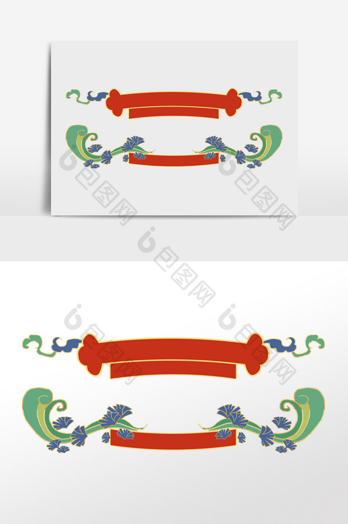 中式花纹标题框边框图片图片
