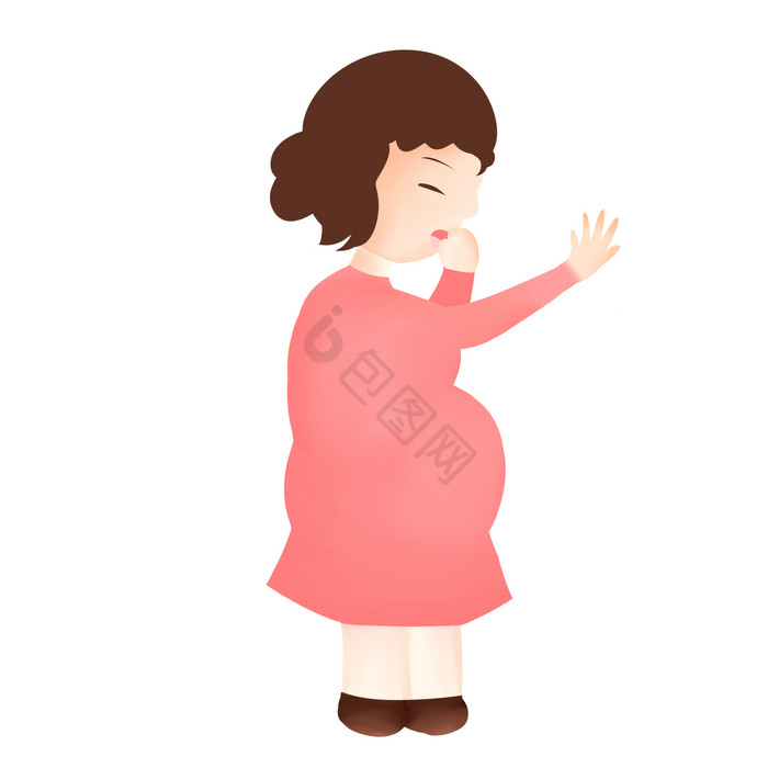 大肚子孕妇怀孕孕吐图片