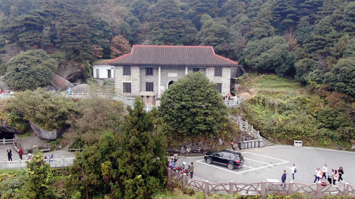 航拍南岳衡山高台寺