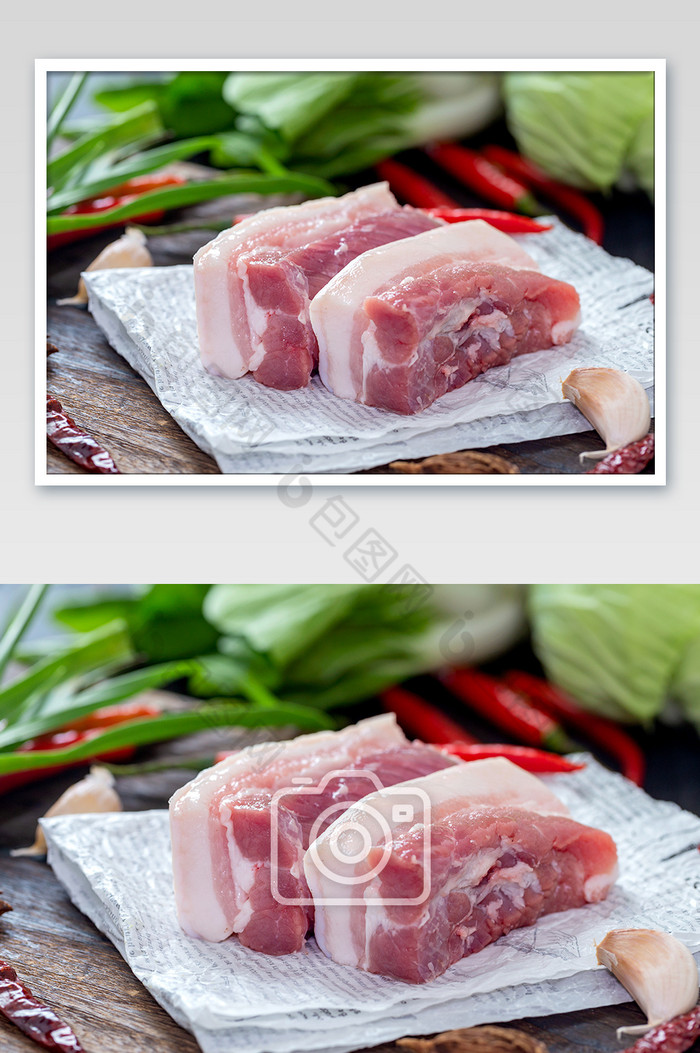 五花肉鲜猪肉美食素材图片图片
