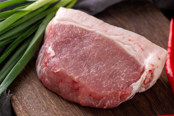 鲜猪肉瘦肉高清美食食材图片