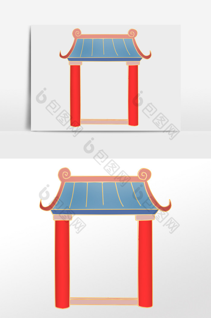 新年门楼边框图片图片