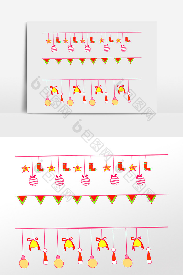 圣诞节吊旗旗子挂饰图片图片