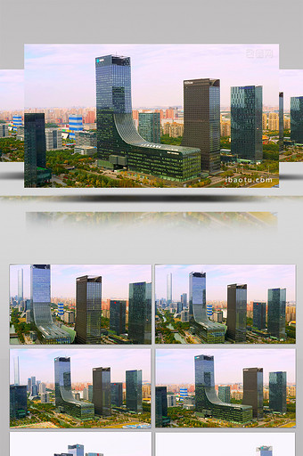 4K航怕苏州标志建筑现代传媒广场大靴子图片