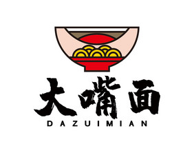 大碗面馋嘴面馆面食LOGO标志VI