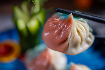 彩色汤包五色汤包肉包子苏南面点