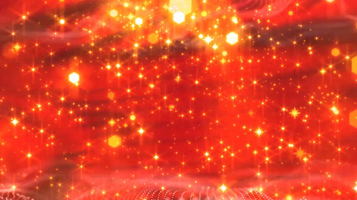 红金粒子星光动态背景视频