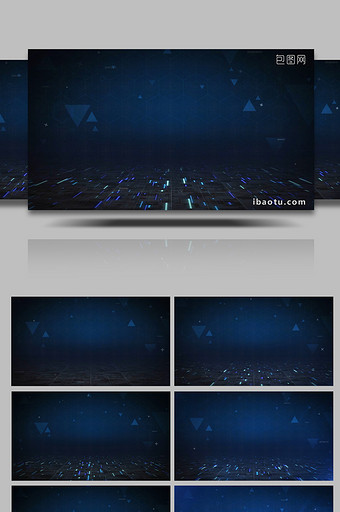 蓝色科技网格线条运动光效背景视频图片