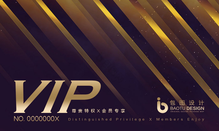 黑金线条科技金融VIP贵宾会员图片