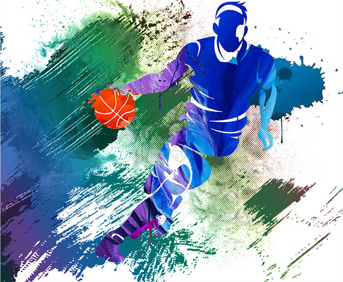 疯狂热爱篮球运动图片