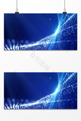 蓝色商务科技炫彩科技纹理背景图片