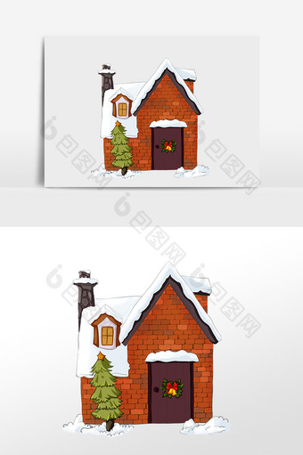 圣诞雪屋房子房屋图片