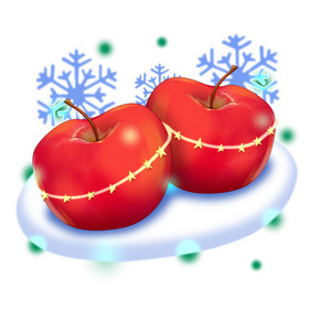 圣诞节平安果闪灯苹果