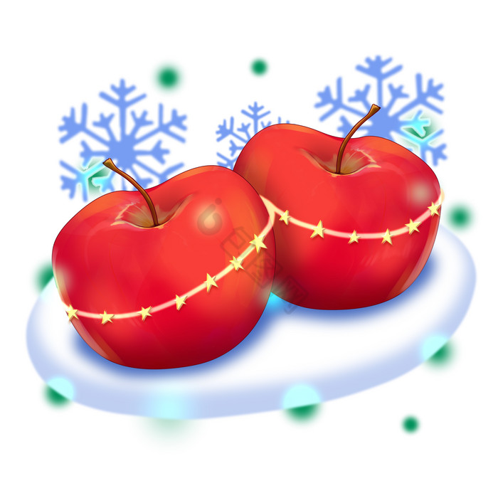 圣诞节平安果闪灯苹果图片