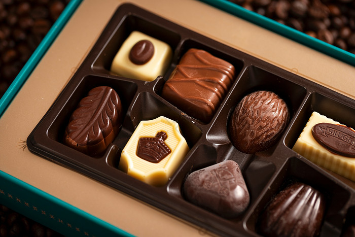 巧克力礼盒巧克力实拍摄影图图片