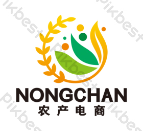 农产品电商麦子粮食logo标志vi