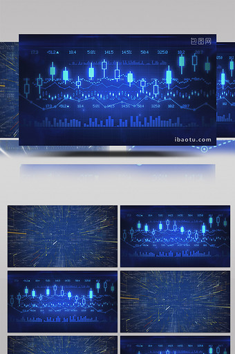 经济金融科技数据高清背景视频图片