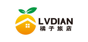 橘子旅社青旅旅店中介LOGO标志VI