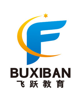 飞跃教育字母F翅膀理想LOGO标志VI