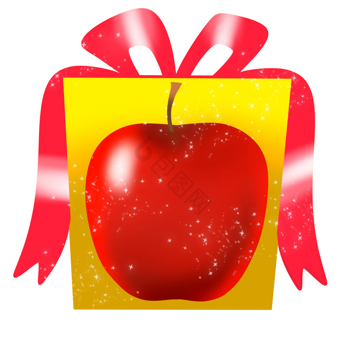 平安夜礼盒红苹果图片