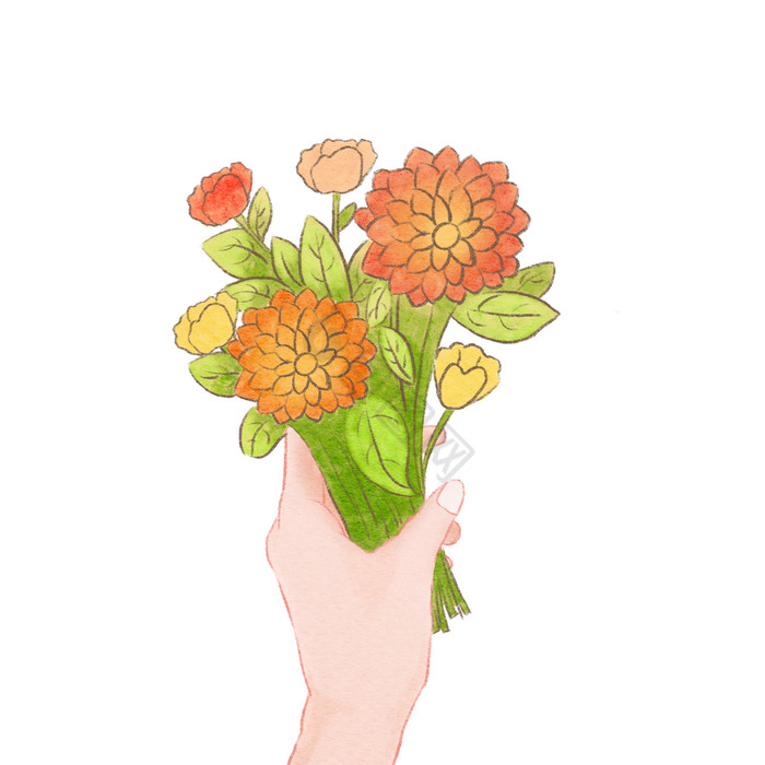 花束手捧花png下载-包图网