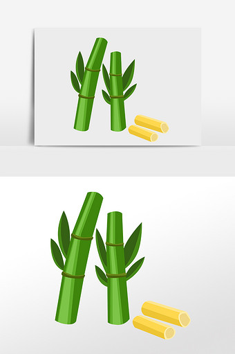 甘蔗糖蔗果肉绿色果蔗