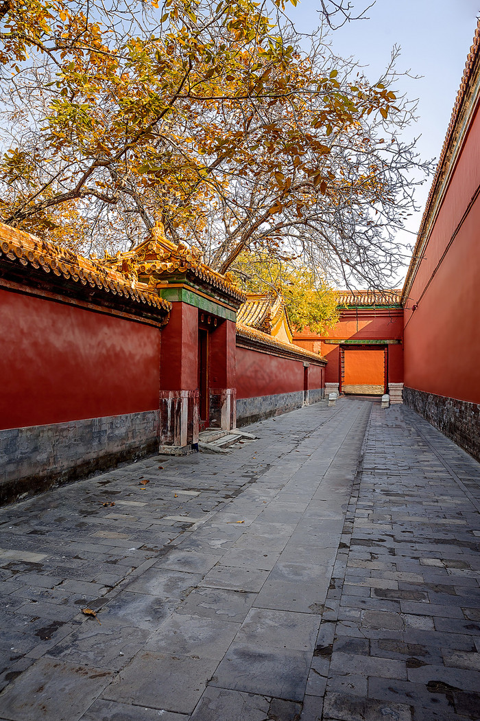 北京故宫红墙紫禁城图片