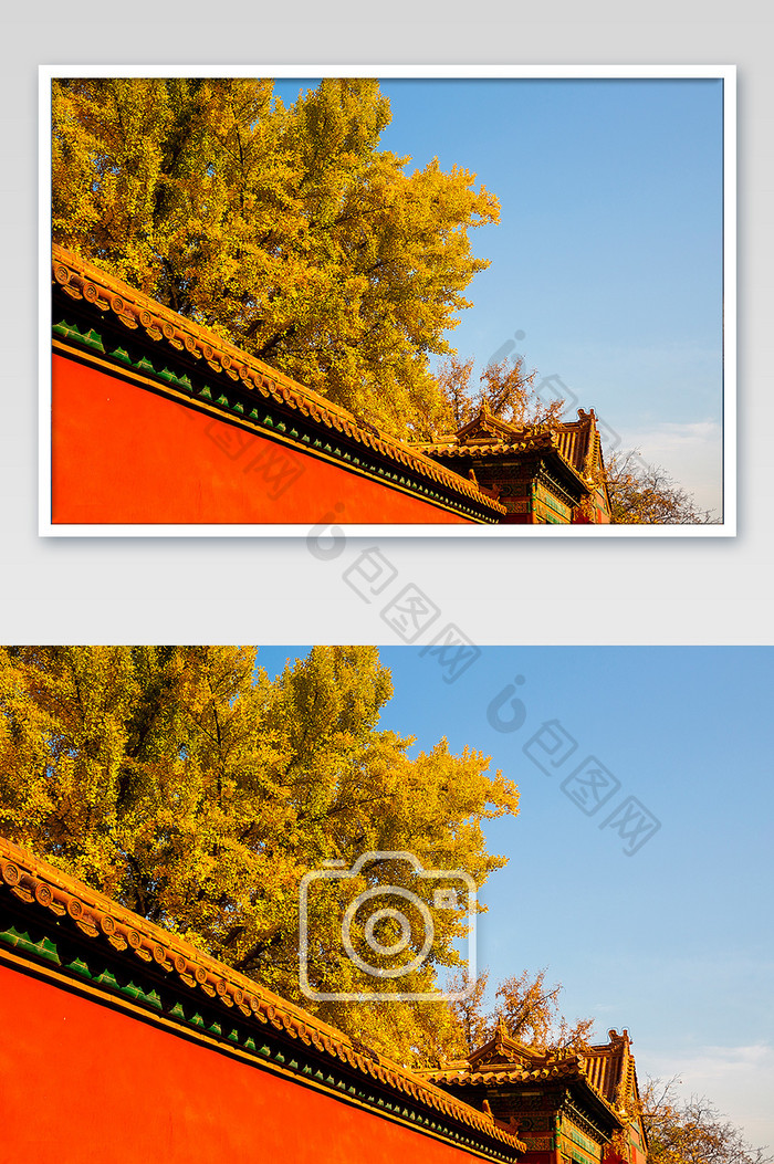 北京紫禁城故宫的秋天