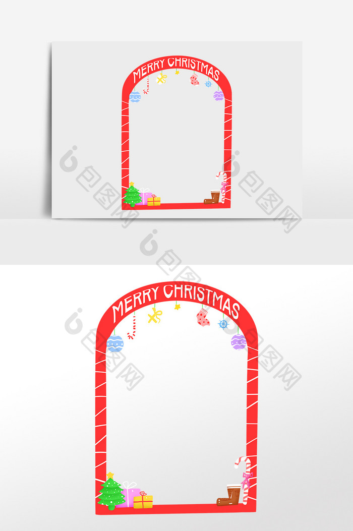 圣诞节挂饰拍照边框