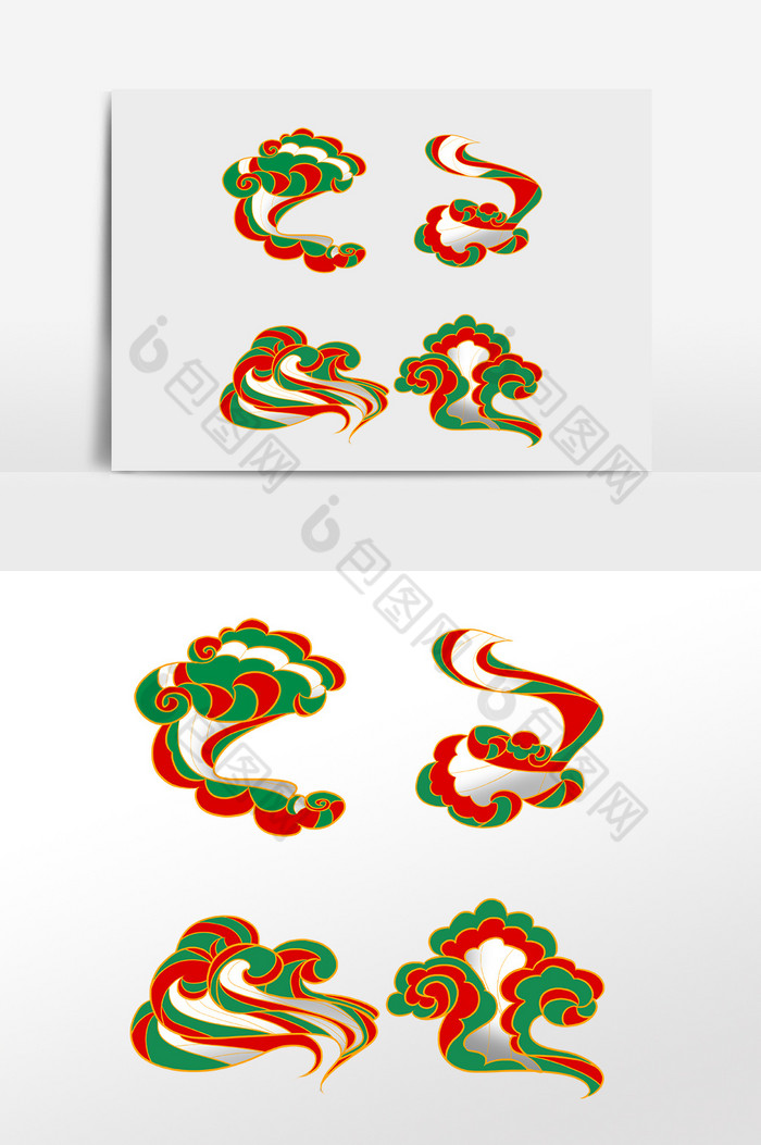 彩色祥云敦煌祥云图片图片