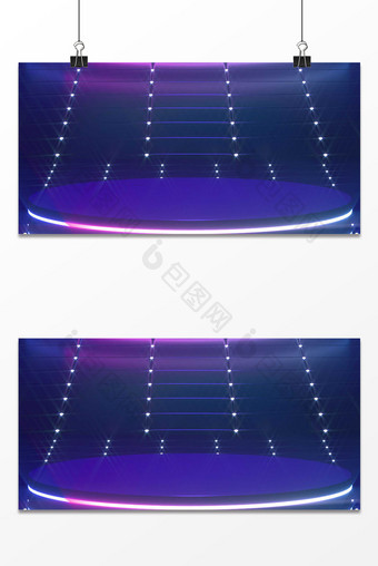 空间感商务科技紫色发布会背景图片