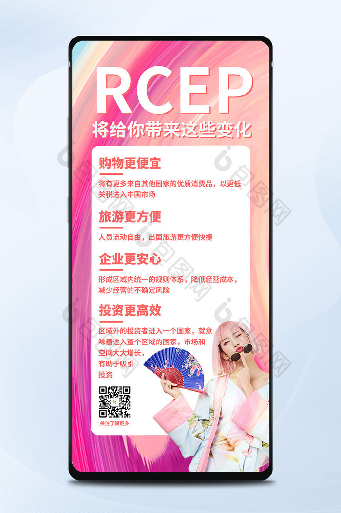 创意炫彩RCEP给你带来的变化手机配图