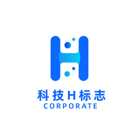 科技互联网字母h标志logo