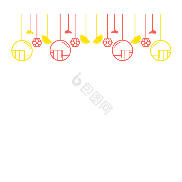 线性春节挂饰图片