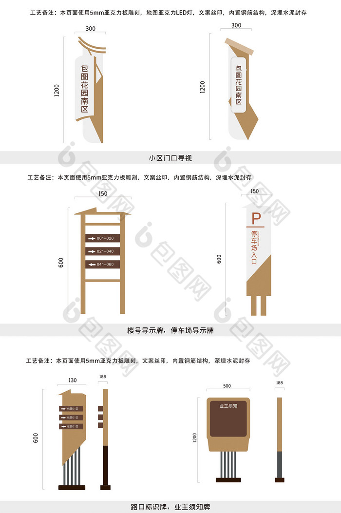 标牌门牌标牌模板导视标牌设计图片