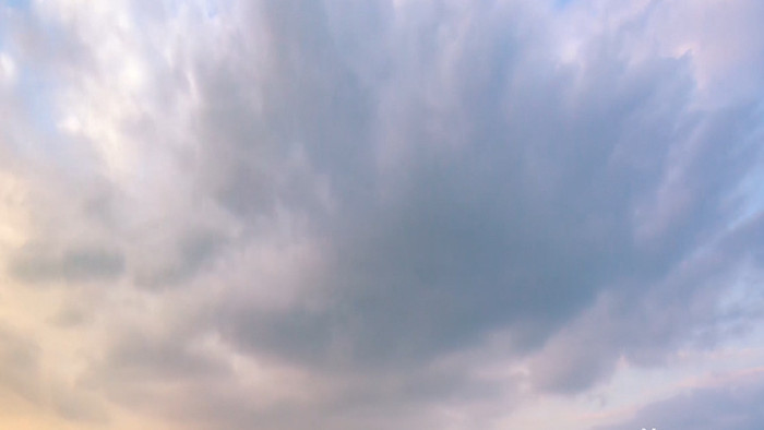 实拍天空延时天气转变白云飘动动态视频素材