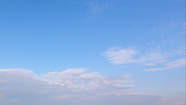 实拍唯美浪漫夏日天空延时宁静的夏天