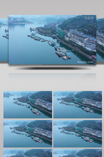 4K长江三峡旅游码头游客码头游船游客图片