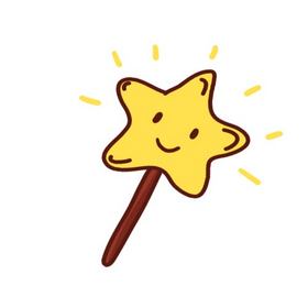 可爱卡通彩色彩虹小星星挂件漂浮物动图热门专题:闪亮小星星图片黄色