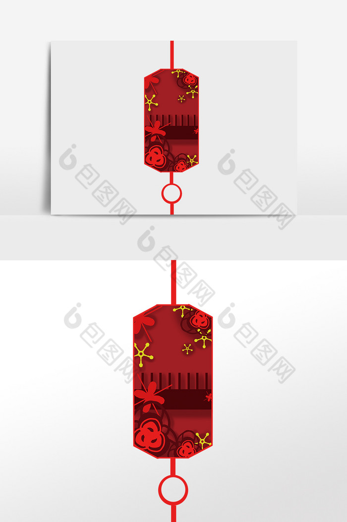 新年春节悬挂镂空灯笼图片图片