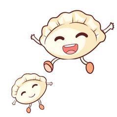 卡通饺子小孩子元素动图gif